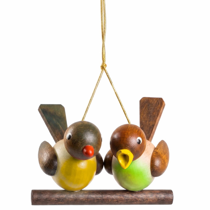 Richard Glässer Bird Pair Tree Ornament | 4cm – alternate view of the Christmas ornament