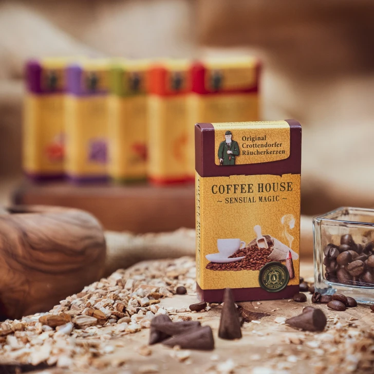 Crottendorfer Incense Coffee House Scent | Sensual Magic Collection – detail view of the German Christmas smoker