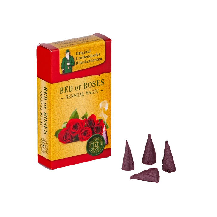 Crottendorfer Incense Bed of Roses Scent | Sensual Magic Collection – German Christmas smoker