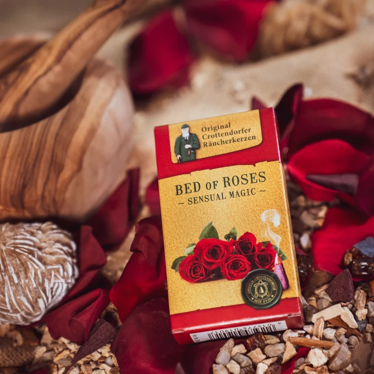 Crottendorfer Incense Bed of Roses Scent | Sensual Magic Collection – alternate view of the German Christmas smoker