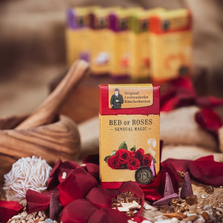 Crottendorfer Incense Bed of Roses Scent | Sensual Magic Collection