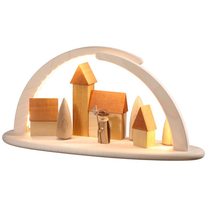LED Candle Arch Night Watchman – Christmas light arch by Seiffener Volkskunst eG