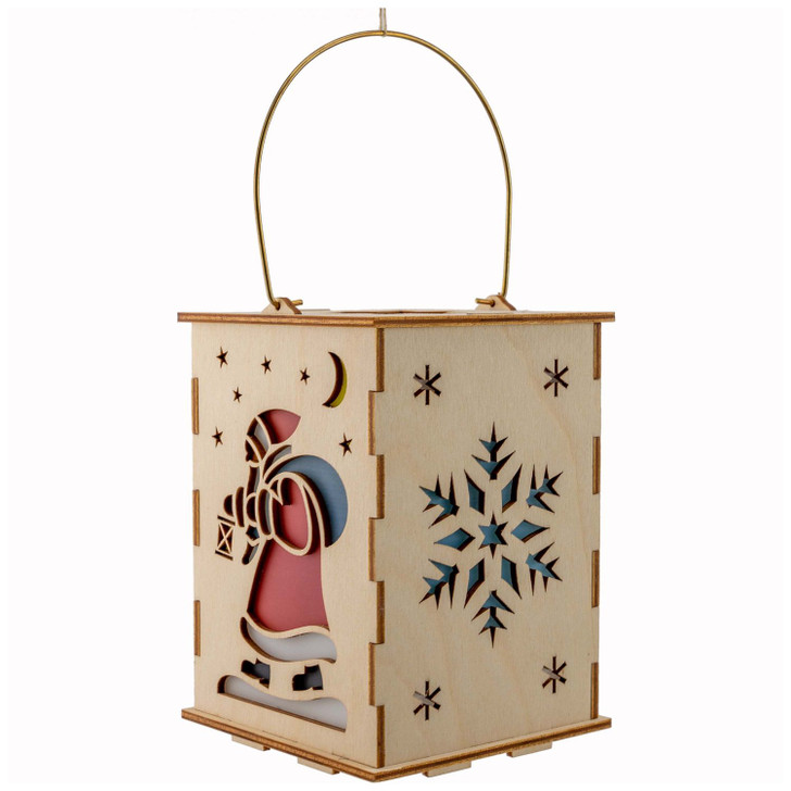 DIY Kit LED Lantern Santa