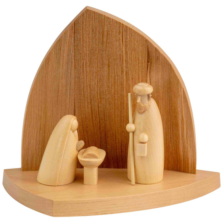Rock Nativity Scene with Holy Family Figure | 11cm