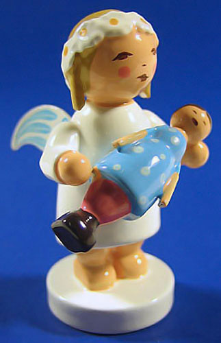 WENDT & KÜHN Blonde Angel Figurine Doll – alternate view of the Christmas ornament