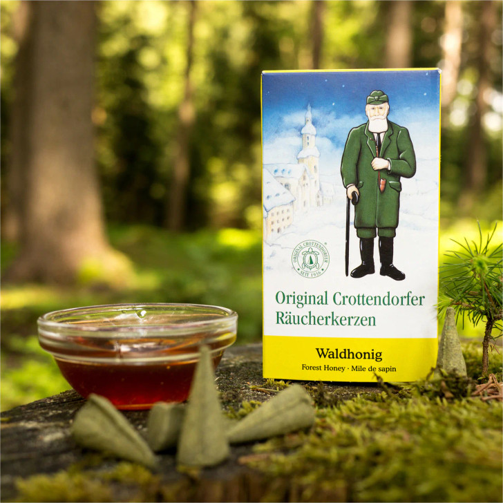 Crottendorfer Forest Honey Waldhonig German Incense – side view of the German Christmas smoker