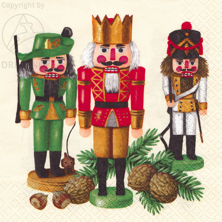 Erzgebirge Nutcracker German Napkins – German nutcracker by Paper + Design GmbH