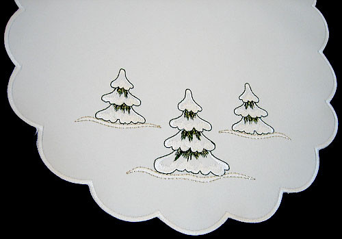 German Village Church Christmas Table Topper 30 – alternate view of the German handcrafted gift