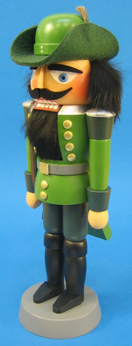 Green Forest Wood German Nutcracker – side view of the German nutcracker