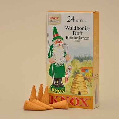 KNOX Honey German Incense Cones – detail view of the German Christmas smoker