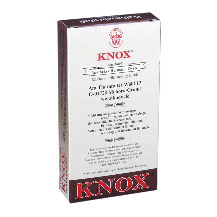 KNOX Christmas Scent German Incense Cones – alternate view of the German Christmas smoker