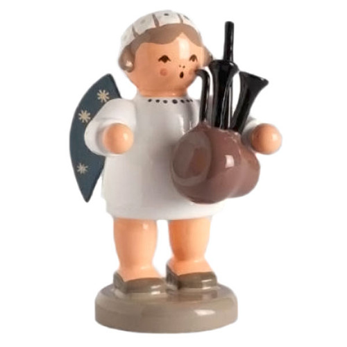 Angel Figurine Bagpipes FGK756X79 ChristKindlMarkt German Gifts