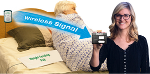 Fall Prevention Alert 10x30 Bed Pad to Wireless Pager Fall Prevention Alert 10x30 Bed Pad to Wireless Pager