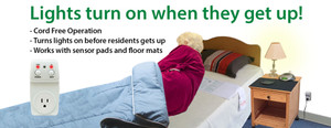 Smart Light by Smart Caregiver.  Exiting Bed Activates Smart Light and turns on Lamp/Light .  Helps reduce chance of Fall by lighting area around patient. Smart Light by Smart Caregiver.  Exiting Bed Activates Smart Light and turns on Lamp/Light .  Helps reduce chance of Fall by lighting area around patient.