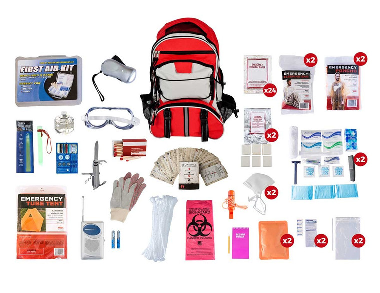 SKT2 - 2 person elite survival kit 72 hours by Guardian Survival