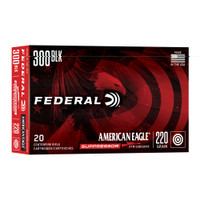 FEDERAL 300 BLK - 220 GR - SUPPRESSOR - 20 RDS/BOX FEDERAL 300 BLK - 220 GR - SUPPRESSOR - 20 RDS/BOX