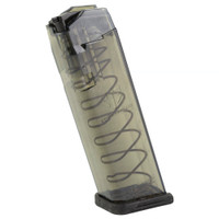ETS GLOCK 17/19 MAGAZINE - 9MM - 10 ROUND CAPACITY - 17 ROUND BODY - POLYMER - CARBON SMOKE