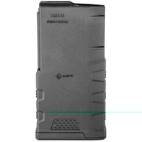 MFT EXTREME DUTY AR-10 MAGAZINE - 762 NATO/308 WIN - 10 ROUND CAPACITY - 20 ROUND BODY - POLYMER - BLACK