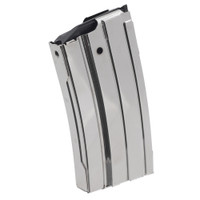 RUGER MINI-14 MAGAZINE - 556 NATO/223 REM - 10 ROUND CAPACITY - 20 ROUND BODY - STEEL - SILVER RUGER MINI-14 MAGAZINE - 556 NATO/223 REM - 10 ROUND CAPACITY - 20 ROUND BODY - STEEL - SILVER