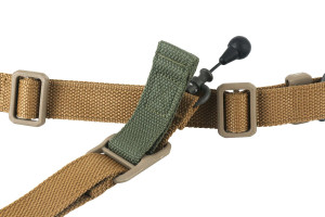 BLUE FORCE VICKERS 221 SLING - QD - RED SWIVEL - 1 POINT / 2 POINT - COYOTE BROWN