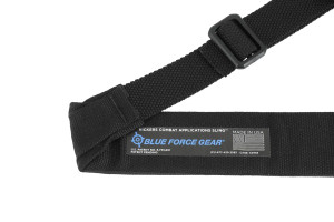 BLUE FORCE VICKERS 221 PADDED SLING - QD - RED SWIVEL - 1 POINT / 2 POINT - BLACK