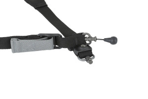 BLUE FORCE VICKERS 221 PADDED SLING - QD - RED SWIVEL - 1 POINT / 2 POINT - BLACK