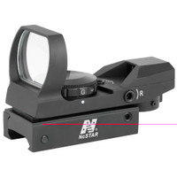 Ncstar - Multi Reticle System - Red, Green - Reflex Sight - Four Reticle Options, Dual Illumination, Seven-Position Rheostat - Black Ncstar - Multi Reticle System - Red, Green - Reflex Sight - Four Reticle Options, Dual Illumination, Seven-Position Rheostat - Black
