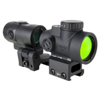 Trijicon Mro - 2 MOA Dot - Red - Reflex Sight - Full Co-Witness Mount, 3x Magnifier - Black