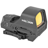 Holosun - Multi Reticle System - Green - Reflex Sight - Solar, Shake Awake, Titanium - Black