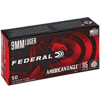FEDERAL AM EAGLE - 9MM - 115 GR - FMJ - 50 RDS/BOX