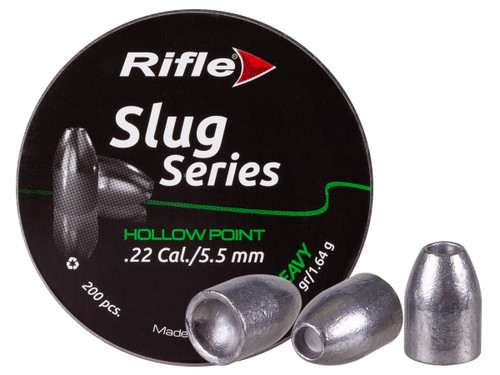 RIFLE SLUG SERIES HEAVY - .22 CAL - HOLLOW-POINT SLUG - 25.30 GR - 200 RDS RIFLE SLUG SERIES HEAVY - .22 CAL - HOLLOW-POINT SLUG - 25.30 GR - 200 RDS