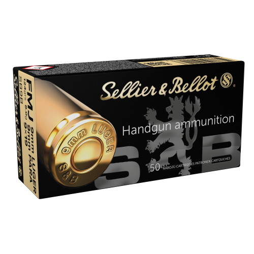 Sellier & Bellot - 9mm - 124gr - FMJ - 1000 Rds/box