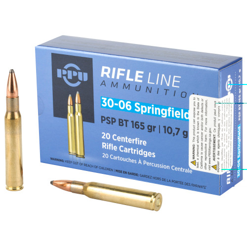 PRVI PARTIZAN 30-06 SPRINGFIELD - 165 GR - PSP - 20 RDS/BOX PRVI PARTIZAN 30-06 SPRINGFIELD - 165 GR - PSP - 20 RDS/BOX