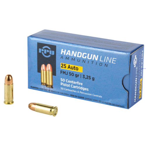 PRVI PARTIZAN - 25 ACP - 50 GR - FMJ - 50 RDS/BOX PRVI PARTIZAN - 25 ACP - 50 GR - FMJ - 50 RDS/BOX