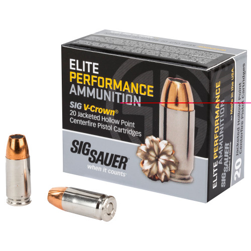 SIG SAUER - 9MM - 124 GR - JHP - 20 RDS/BOX SIG SAUER - 9MM - 124 GR - JHP - 20 RDS/BOX