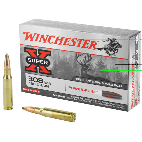 WINCHESTER 308 WIN - 180 GR - PSP - 20 RDS/BOX WINCHESTER 308 WIN - 180 GR - PSP - 20 RDS/BOX