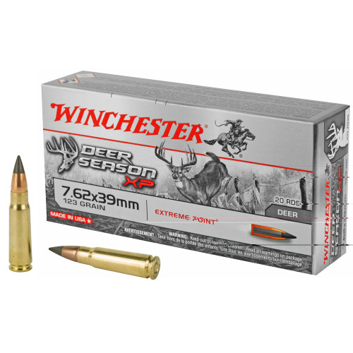 WINCHESTER  7.62X39 - 123 GR - POLYMER TIP - 20 RDS/BOX WINCHESTER  7.62X39 - 123 GR - POLYMER TIP - 20 RDS/BOX