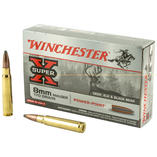WINCHESTER 8MM MAUSER - 170 GR - PSP - 20 RDS/BOX WINCHESTER 8MM MAUSER - 170 GR - PSP - 20 RDS/BOX