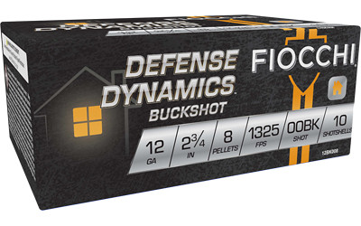 Fiocchi Defense Dynamics - 12 Gauge - 2.75" - 00 Buck - 10 Rds/box