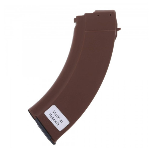 BULGARIAN AK-47 MAGAZINE - 7.62x39mm - 10 ROUND CAPACITY - 30 ROUND STEEL LINED POLYMER - BROWN