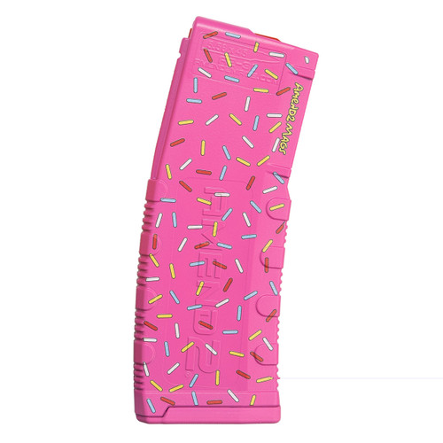 AMEND2 AR-15 MAGAZINE - 556 NATO/223 REM - 10 ROUND CAPACITY - 30 ROUND BODY - POLYMER - PINK SPRINKLES AMEND2 AR-15 MAGAZINE - 556 NATO/223 REM - 10 ROUND CAPACITY - 30 ROUND BODY - POLYMER - PINK SPRINKLES