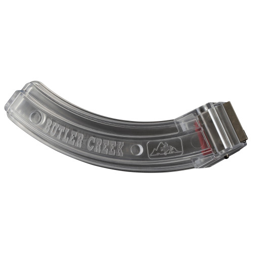 BUTLER CREEK 45587 MAGAZINE - 22 LR - 10 ROUND CAPACITY - 25 ROUND BODY - POLYMER - CLEAR BUTLER CREEK 45587 MAGAZINE - 22 LR - 10 ROUND CAPACITY - 25 ROUND BODY - POLYMER - CLEAR