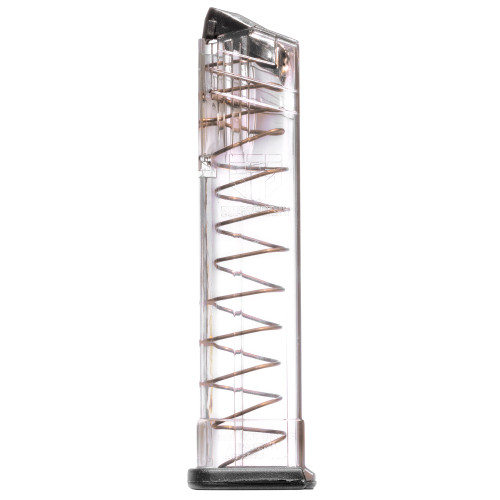 ETS SIG P320 MAGAZINE - 9MM - 10 ROUND CAPACITY - 21 ROUND BODY - POLYMER - CLEAR