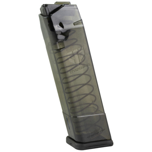 ETS GLOCK 21/30 MAGAZINE - 45 ACP - 10 ROUND CAPACITY - 18 ROUND BODY - POLYMER - CARBON SMOKE ETS GLOCK 21/30 MAGAZINE - 45 ACP - 10 ROUND CAPACITY - 18 ROUND BODY - POLYMER - CARBON SMOKE
