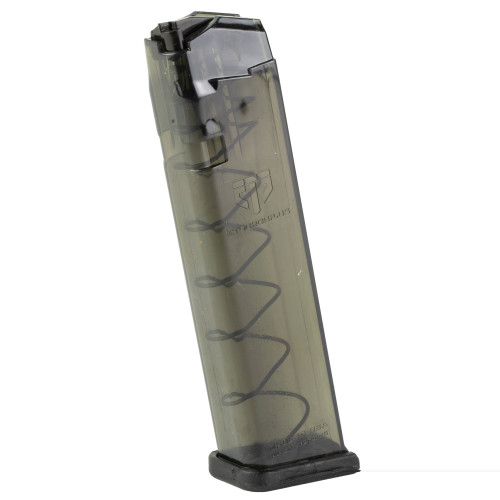 ETS GLOCK 17/19 MAGAZINE - 9MM - 10 ROUND CAPACITY - 22 ROUND BODY - POLYMER - CARBON SMOKE