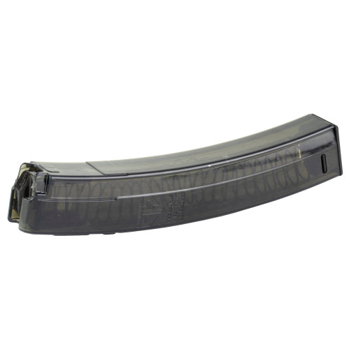 ETS HK MP5 MAGAZINE - 9MM - 10 ROUND CAPACITY - 30 ROUND BODY - POLYMER - CARBON SMOKE
