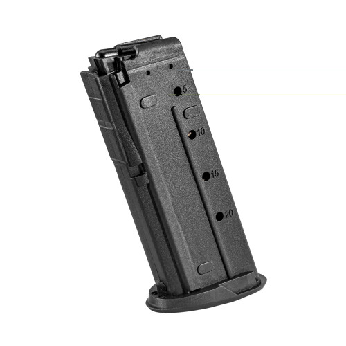 FN FIVE-SEVEN MRD MAGAZINE - 5.7X28MM - 10 ROUND CAPACITY - 20 ROUND BODY - STEEL - BLACK FN FIVE-SEVEN MRD MAGAZINE - 5.7X28MM - 10 ROUND CAPACITY - 20 ROUND BODY - STEEL - BLACK