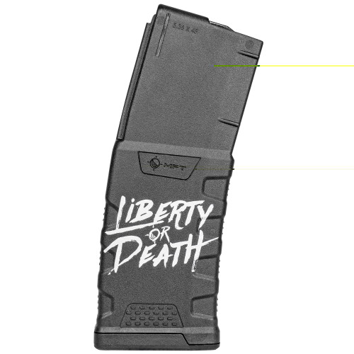 MFT EXTREME DUTY AR-15 MAGAZINE - 556 NATO/223 REM - 10 ROUND CAPACITY - 30 ROUND BODY - POLYMER - LIBERTY OR DEATH
