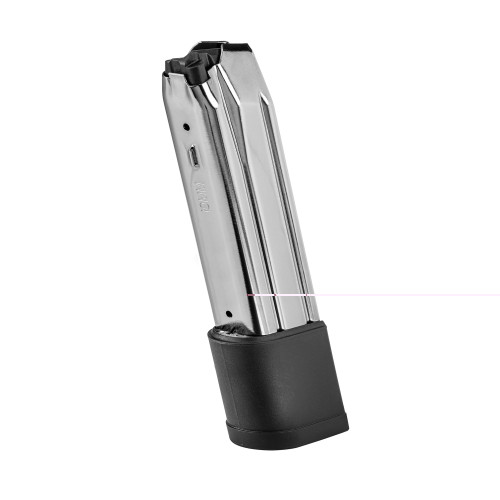FN 510 MAGAZINE - 10MM - 10 ROUND CAPACITY - 22 ROUND BODY - STEEL - SILVER/BLACK FN 510 MAGAZINE - 10MM - 10 ROUND CAPACITY - 22 ROUND BODY - STEEL - SILVER/BLACK
