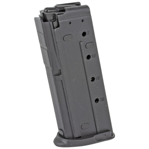 FN FIVE-SEVEN MAGAZINE - 5.7X28MM - 10 ROUND CAPACITY - 20 ROUND BODY - STEEL - BLACK FN FIVE-SEVEN MAGAZINE - 5.7X28MM - 10 ROUND CAPACITY - 20 ROUND BODY - STEEL - BLACK